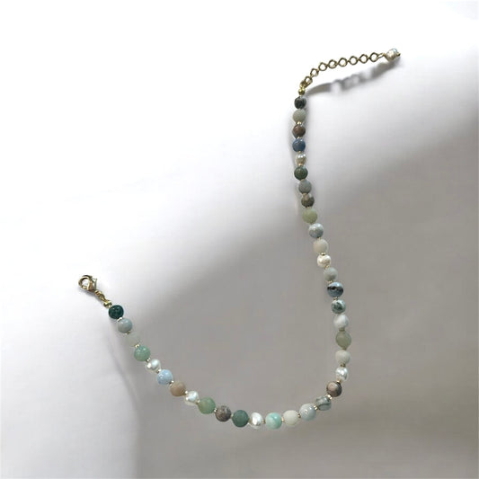 Stone & Pearl Anklet