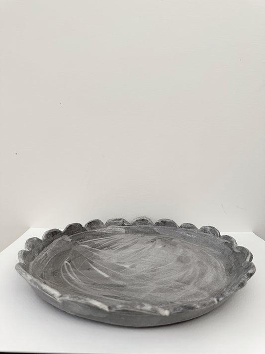 Scallop Edge Dish