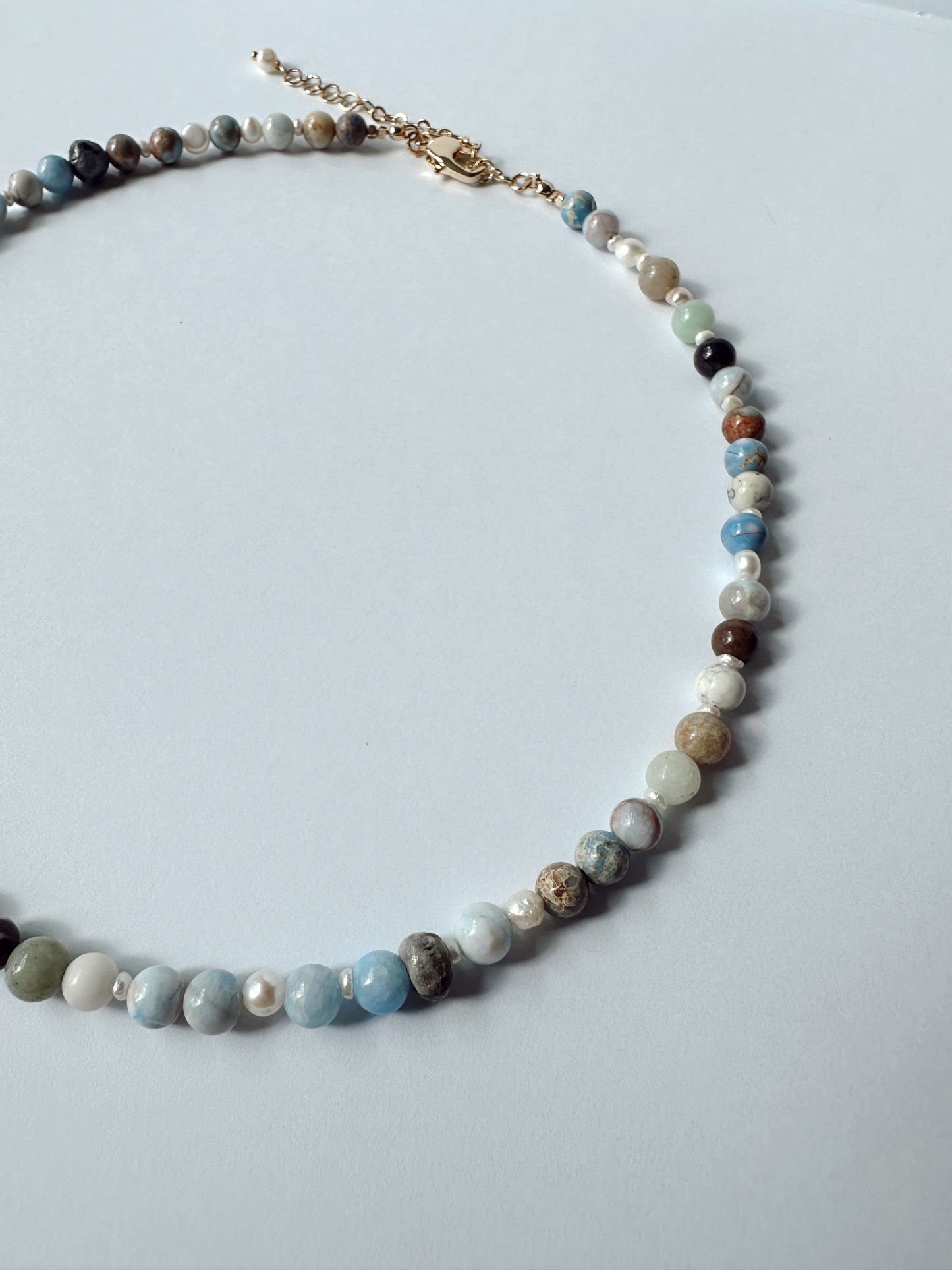 Stone & Freshwater Pearl Necklace