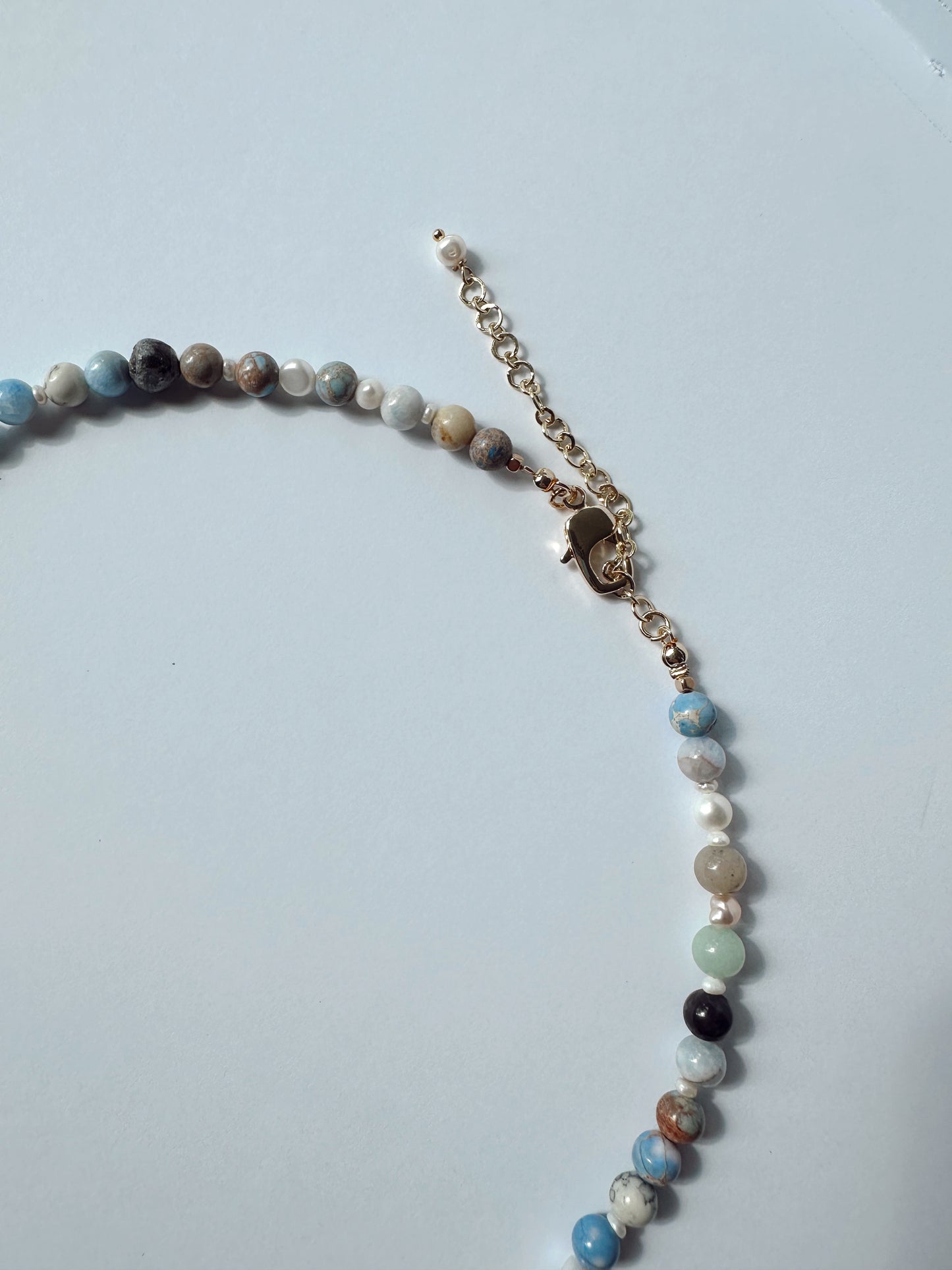 Stone & Freshwater Pearl Necklace