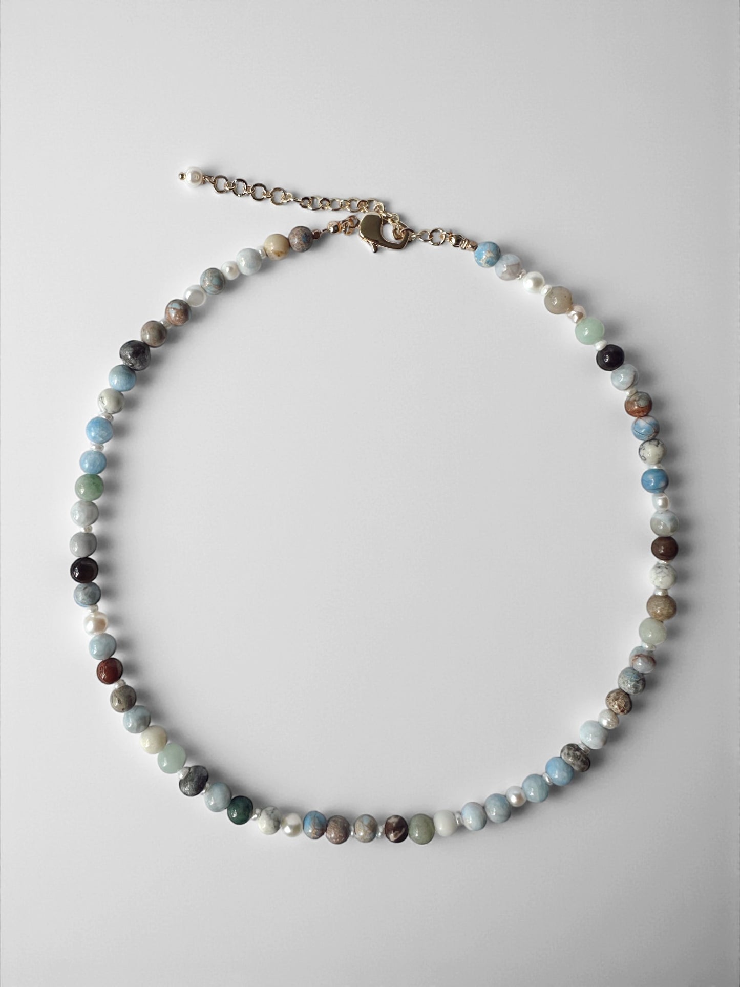 Stone & Freshwater Pearl Necklace